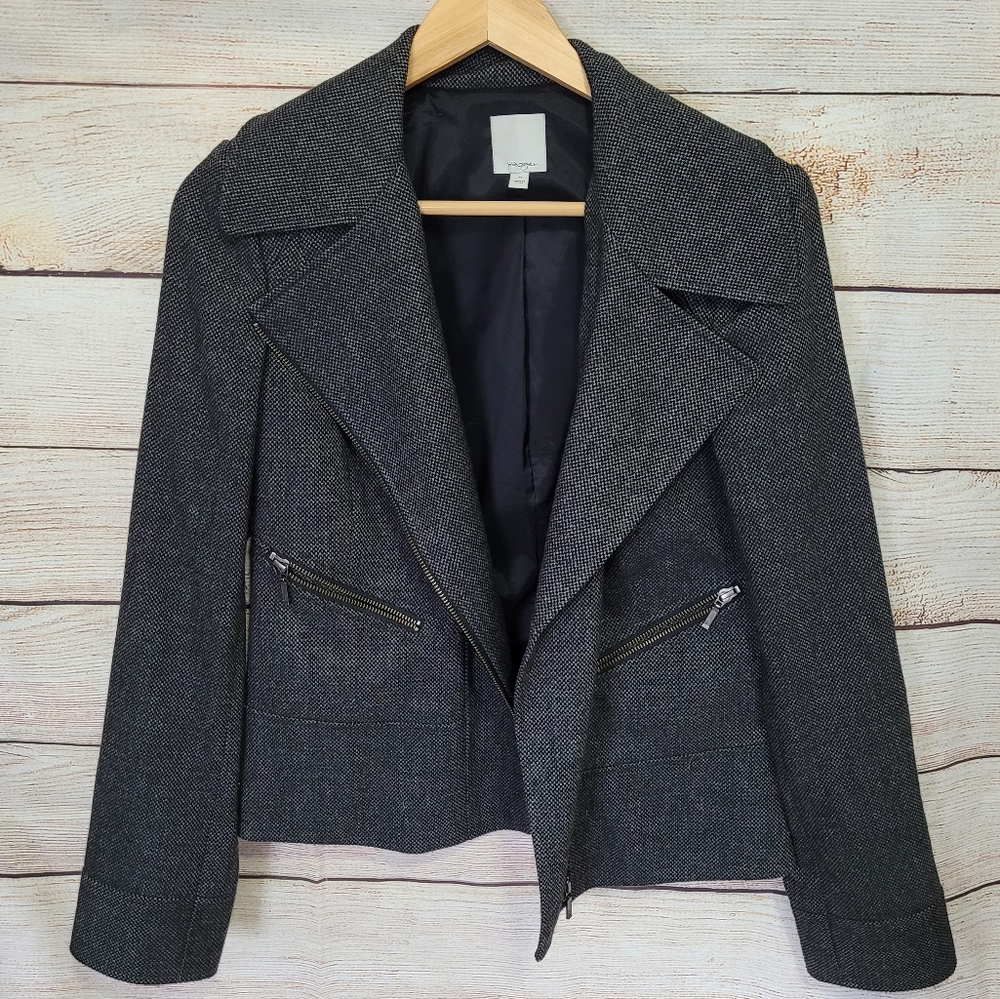 Halogen Asymmetrical Moto Jacket sz M